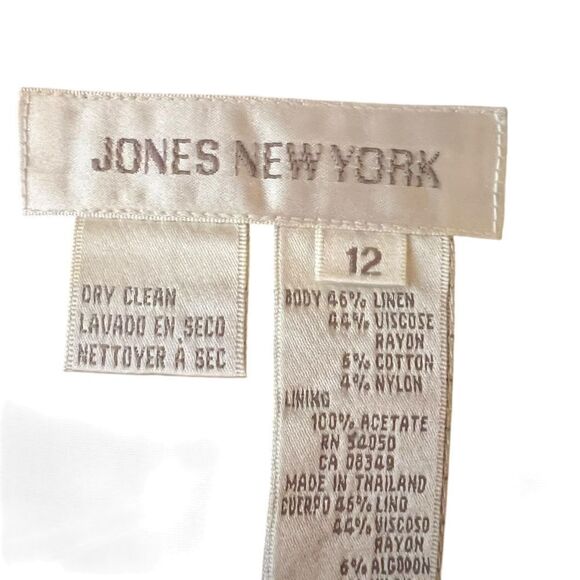 Jones New York linen blend wrap skirt. Size 12 - Picture 3 of 7